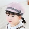 Children Dot Pattern Classic Retro Style Baby Cap Toddler Girl Autumn Bowknot Berets Hat