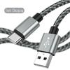 2A USB A to Type C кабель нейлоновый оплетенный высокоскоростной кабель для передачи данных USB C кабель для быстрой зарядки подходит для Xiaomi Samsung
