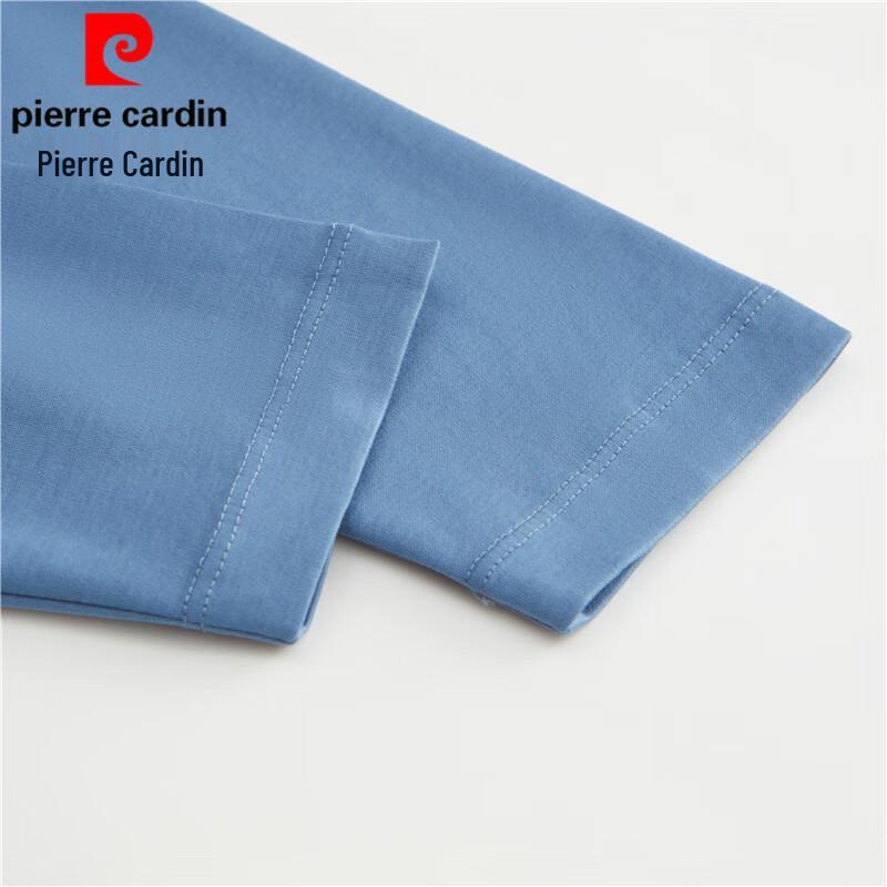 Pierre Cardin Мужская футболка с круглым вырезом и длинным рукавом, 100% хлопок