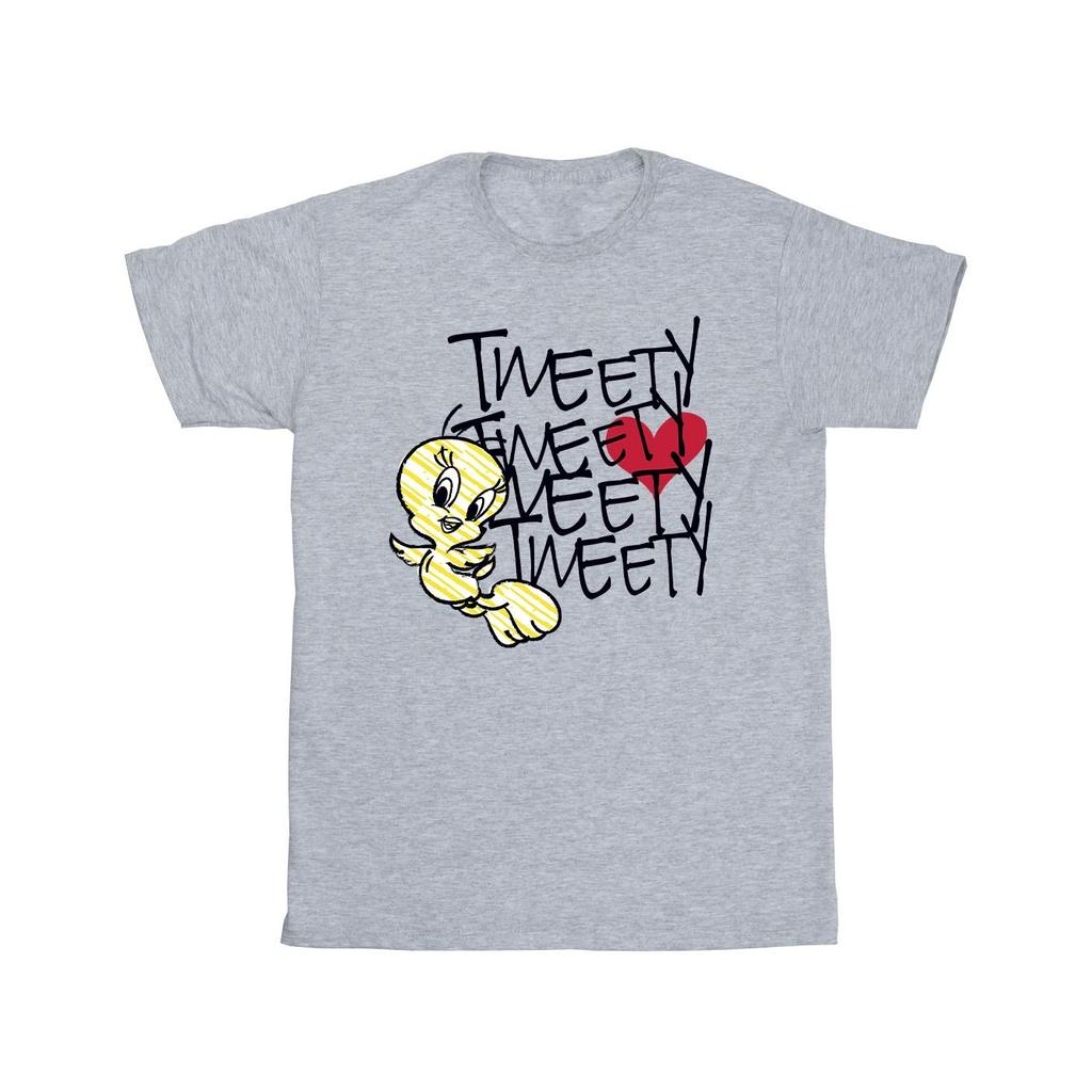 Looney Tunes Мужская футболка Tweety Love Heart
