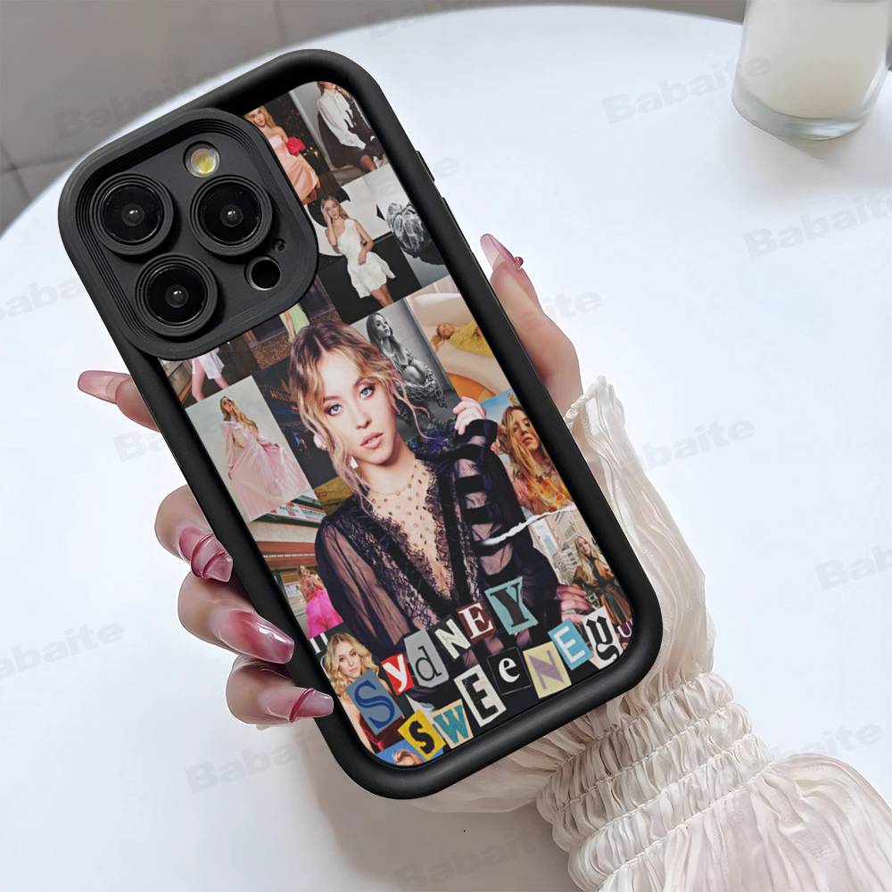 Чехол для телефона певицы Сидни С-Суини Для IPhone 17 16 15 14 13 12 11 Pro Max Plus Mini Счастливым рисунком