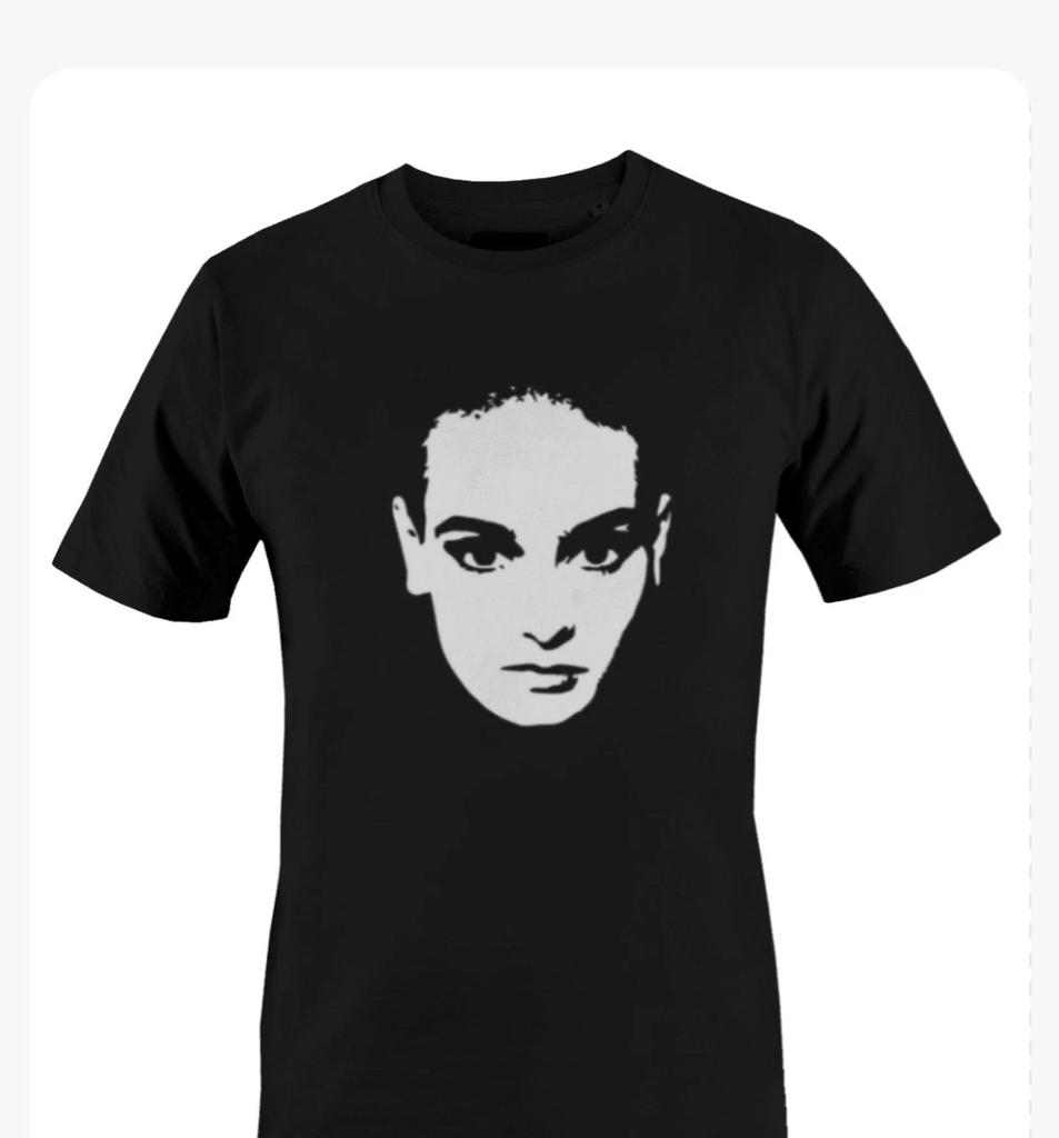 Sinéad O'Connor Retro 90s Unisex Mens Graphic T-Shirt all sizes Black