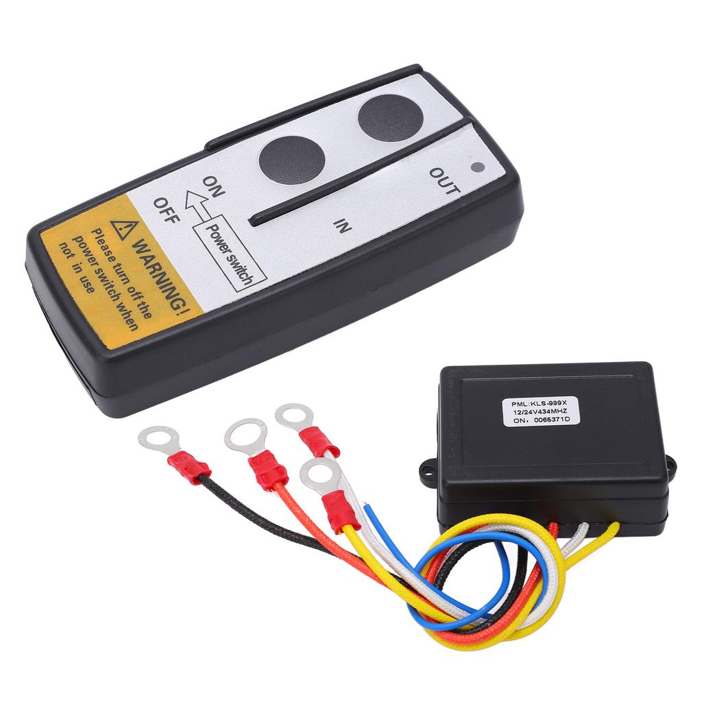 Комплект дистанционного управления беспроводной лебедкой с приемником 12 В 24 В, аксессуар дальнего действия 75 футов