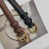 Simple Pin Buckle Thin Belt Versatile Waist Belt Retro PU Leather Belt  Dresses Decoration