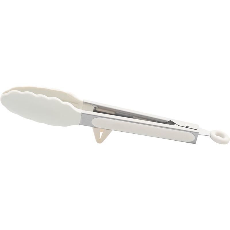 Stainless Steel Silicone Food Tongs with Stand