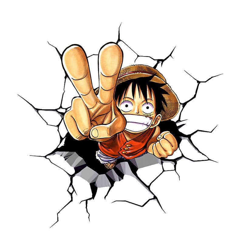 Водонепроницаемые виниловые наклейки на автомобиль из аниме One Piece, наклейки на окна автомобиля