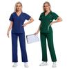 Short Sleeve Nurse Uniform Set for Spa, Salon, and Medical Staff - Available In Five Colors