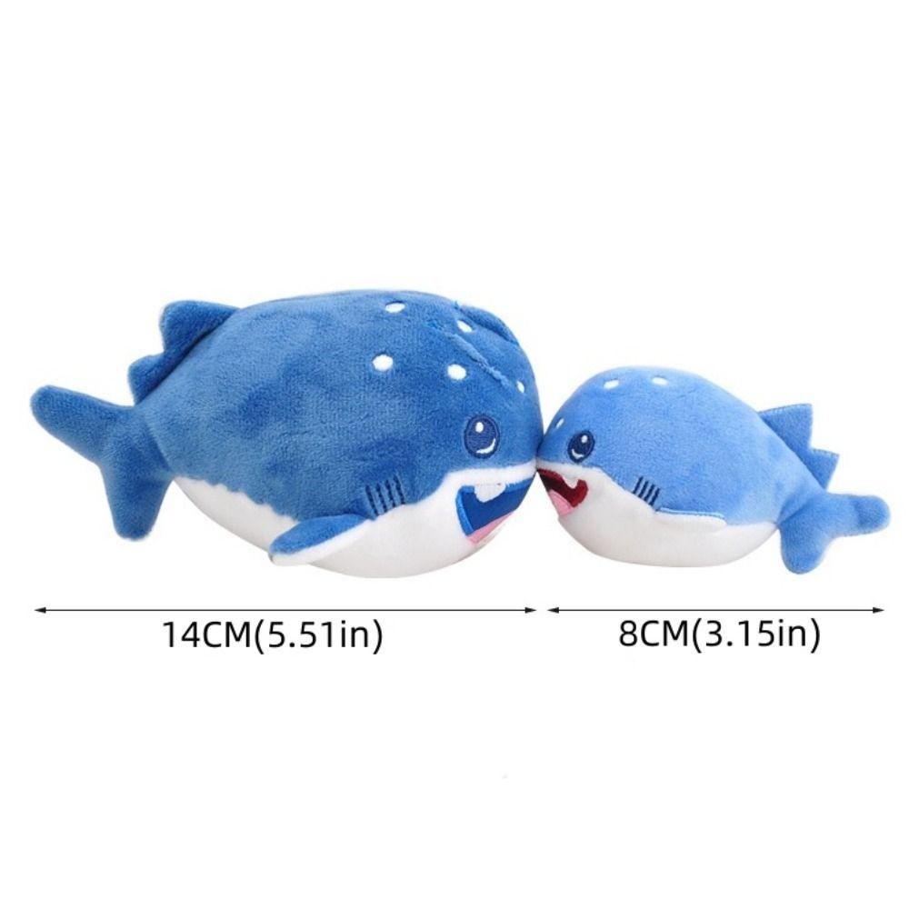 Simulation Sea Animal Plush Toy Kiss Models Pull String Plush Dolphin Shark Doll  Birthday Gift