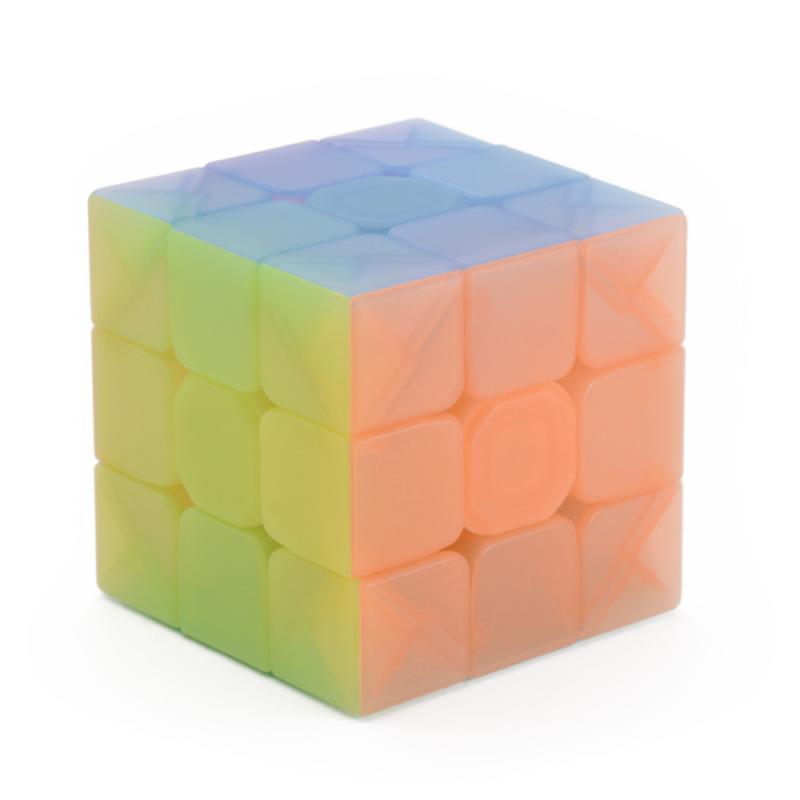 Qiyi Warrior W Желейный 3x3x3 Магический Кубик Прозрачный Конфетный Цвет Кубик Скорости Детское Раннее Образование