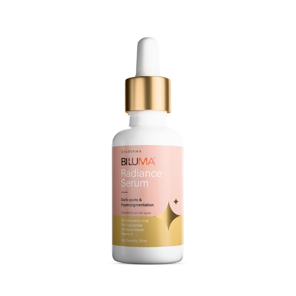 Сыворотка Biluma Radiance 30 мл - Сыворотка для лица для осветления кожи и коррекции пигментных пятен с транексамовой кислотой, ниацинамидом, витамином С и альфа-арбутином - Ровный