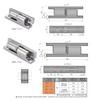 SK2-717 Detachable Gate Hinges Zinc Alloy Freezer General Cabinet