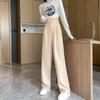Women's Spring and Autumn Models Loose Plus Size High Waisted Show High Suit Trousers Drape Drag Trousers