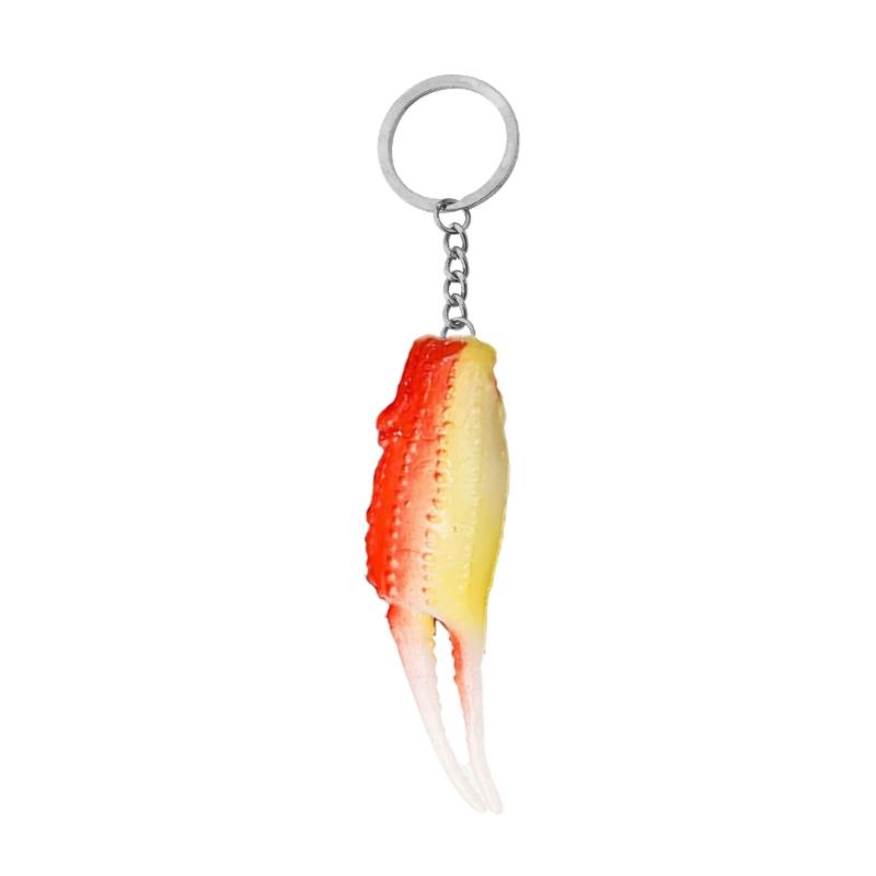 Креативный брелок Жареный краб Забавная добавка к аксессуарам Украшение Отлично подходит для повседневного ношения или в качестве подарка
