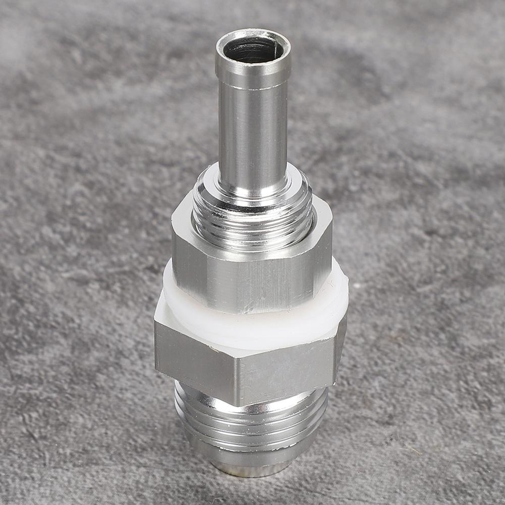 AN8 3 8 Flare Bulkhead Hose Barb Aluminum Alloy Universal Fuel Tank Fitting