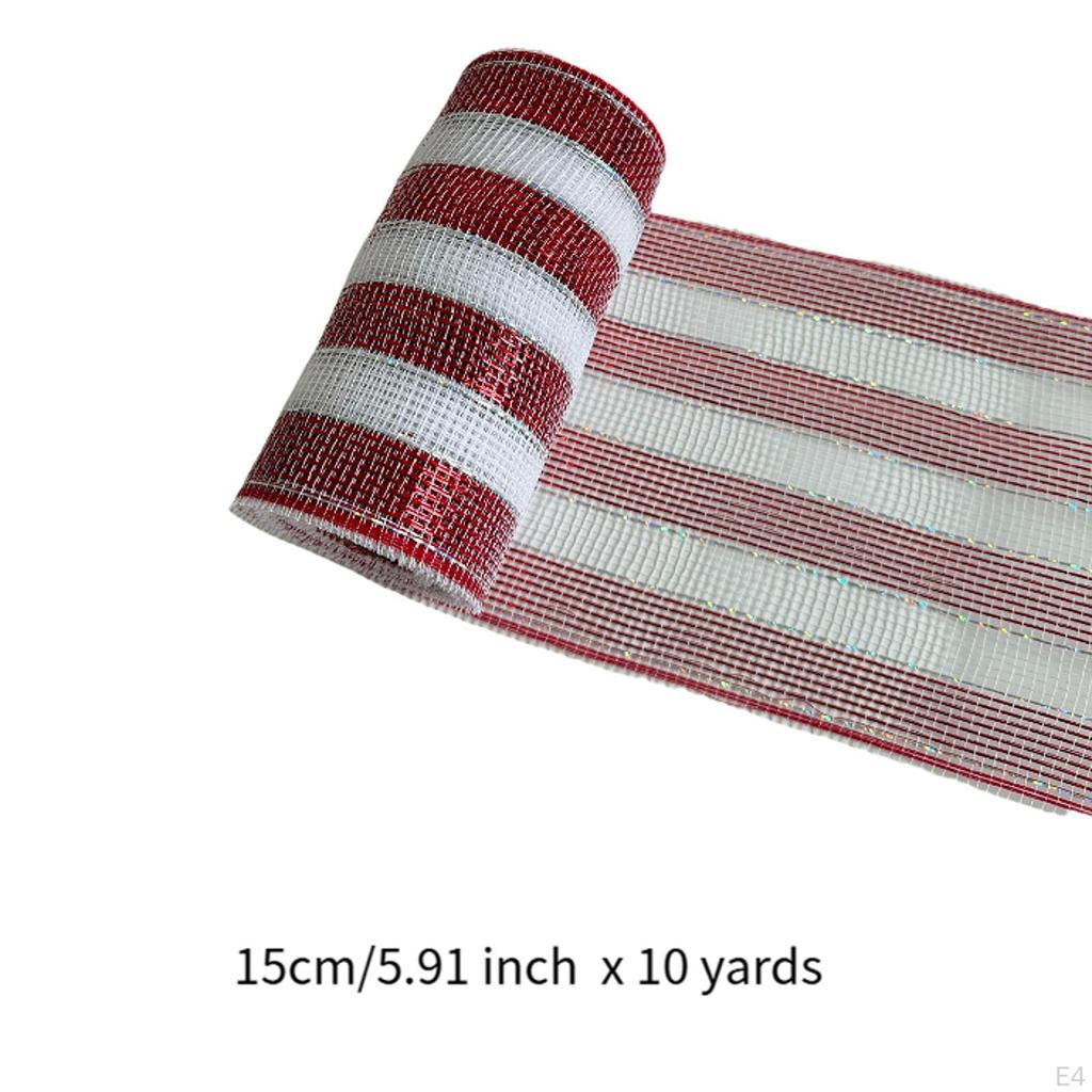 Рождественская красно-белая лента, украшение, DIY домашний текстиль, изготовление бантов, многофункциональная
