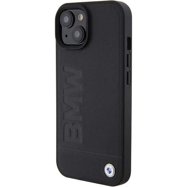 BMW BMHCP15MSLLBK iPhone 15 Plus / 14 Plus 6.7" black Leather Hot Stamp