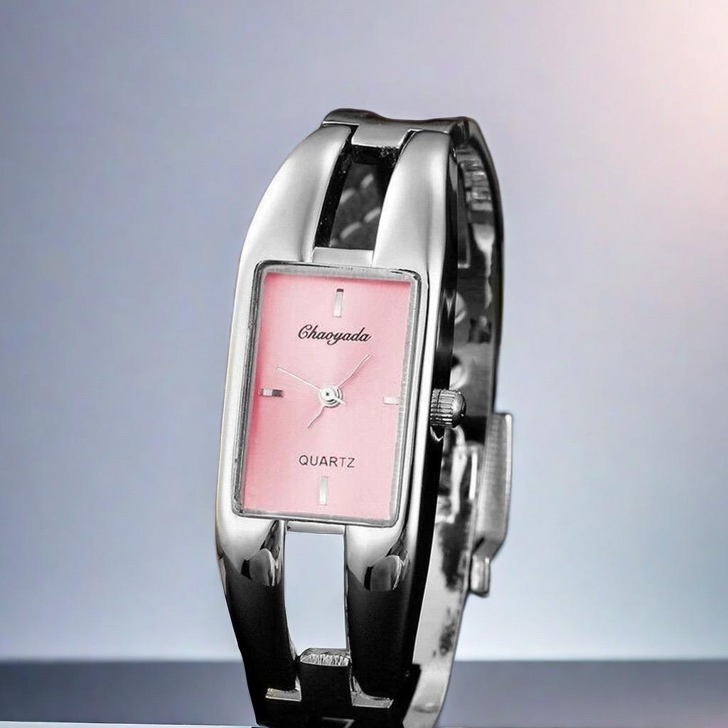 Luxury Women Watch Fashion Stainless Steel Bracelet Quartz Hollow Slim Bangle Watch for Ladies