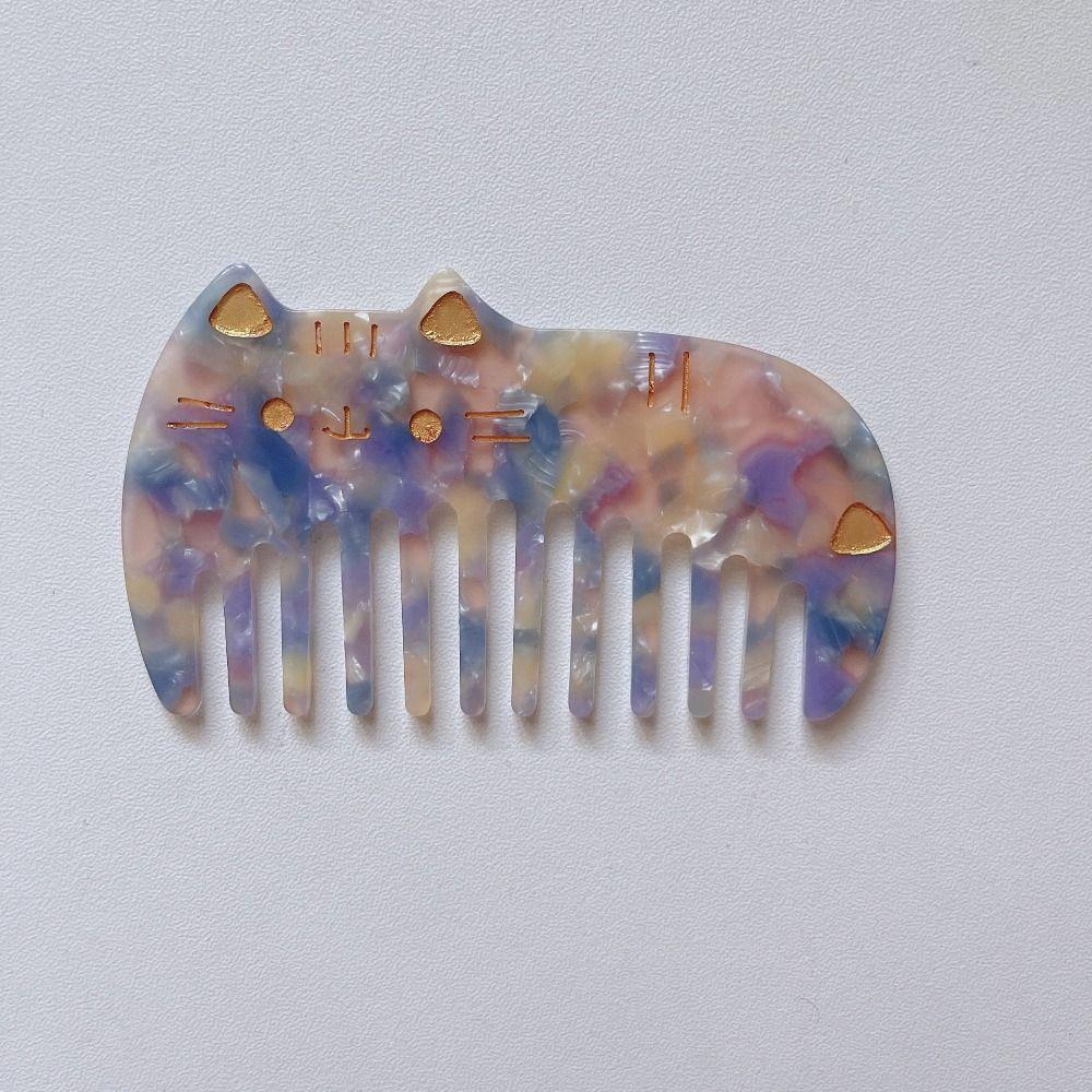 Милые расчески для кошачьей шерсти Красочная расческа для мытья Новая парикмахерская расческа Женщины