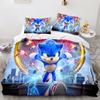 Duvet Cover Pillowcase Cartoon Movie H-Hedgehog S-SonicES 2/3 Piece Bedding Sets Twin Queen King Size Kids Adult 2/3piece set