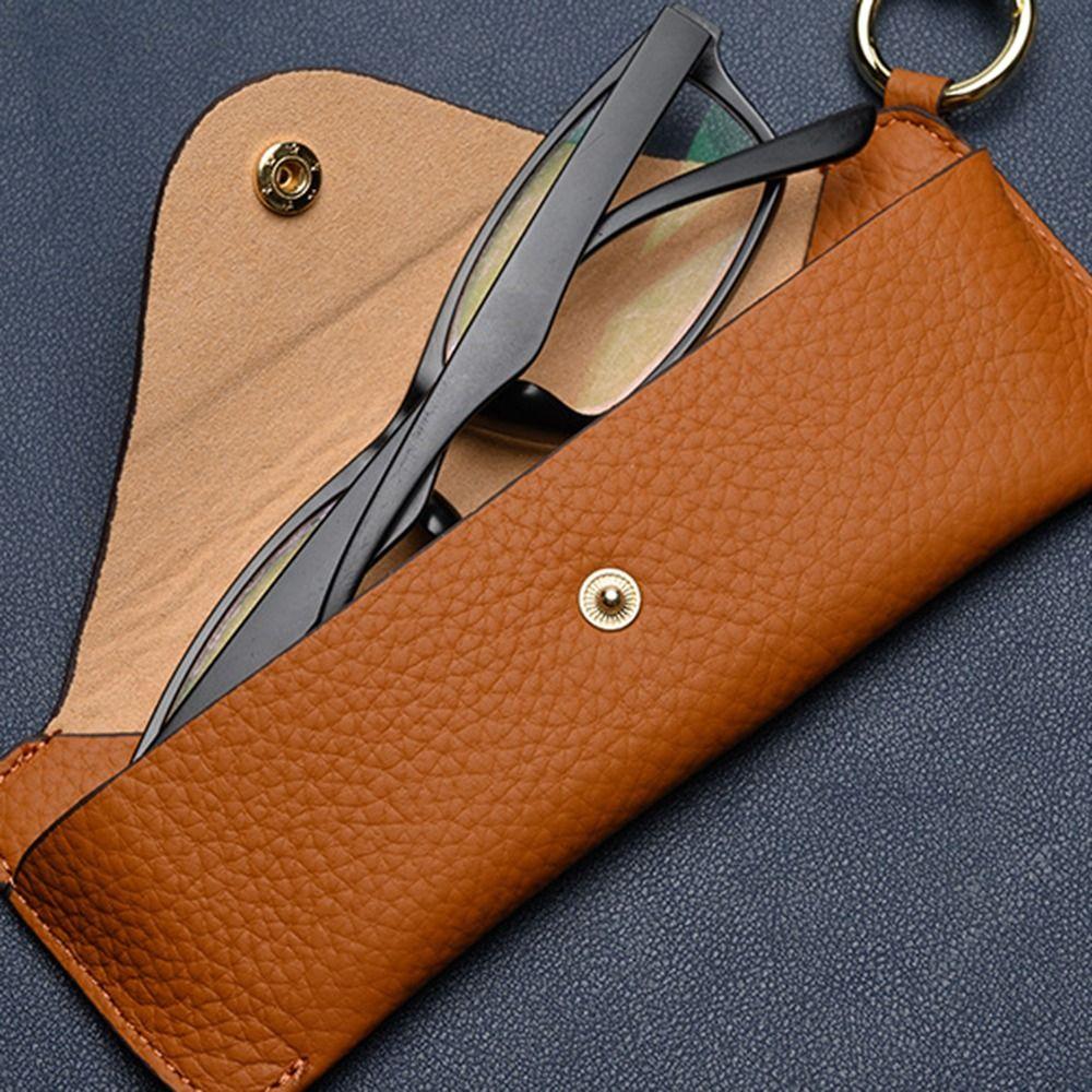 Коробка для хранения очков ручной работы Ретро Футляр для очков Футляр для очков из натуральной кожи Студент