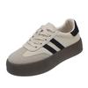 Simple Platform German Training Shoes Women's 2025 Autumn New Round Head Retro Old Showing Feet Small Casual Board Shoes