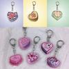 1 шт. цветной держатель для ключей в виде торта на день рождения, винтажная акриловая игрушка, подарочный автомобильный брелок, кавайный рюкзак с застежкой-молнией, декоративные подвески для Airpods