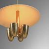 Итальянская люстра Спутник середины века 1950-х годов Современный подвесной потолочный светильник с 4 лампами из необработанной латуни Kalmar Итальянская обеденная Современная латунная люстра