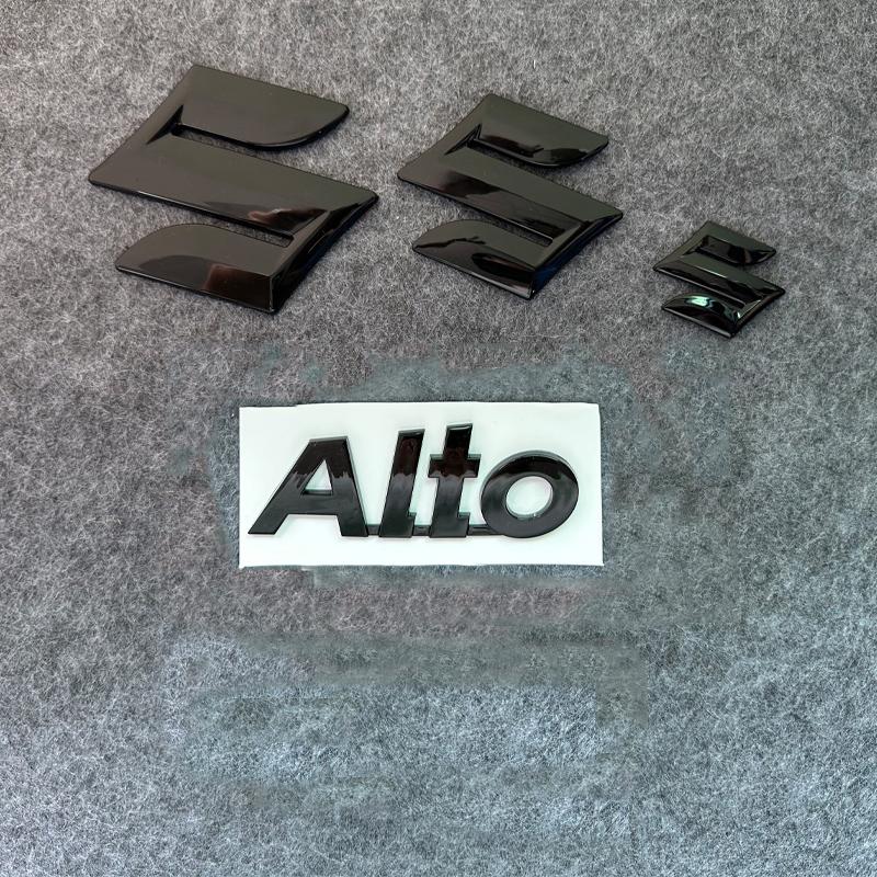 4 шт. 5 шт. Пластиковая 3D наклейка на руль автомобиля Suzuki Alto, передняя, задняя, модифицированное letter decoration