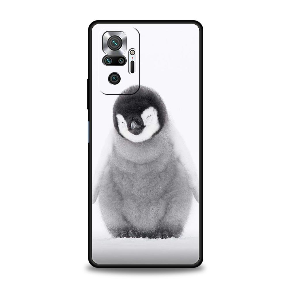 Чехол для телефона с изображением морского животного дельфина для Xiaomi Redmi Note 14 13 5G 10 11 12 Pro Plus 4G 14C 13C 12C 10C Черный
