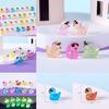 Adorable Resin Miniature Duck Figurine With Glow In The Dark Sunglasses For Garden Decor
