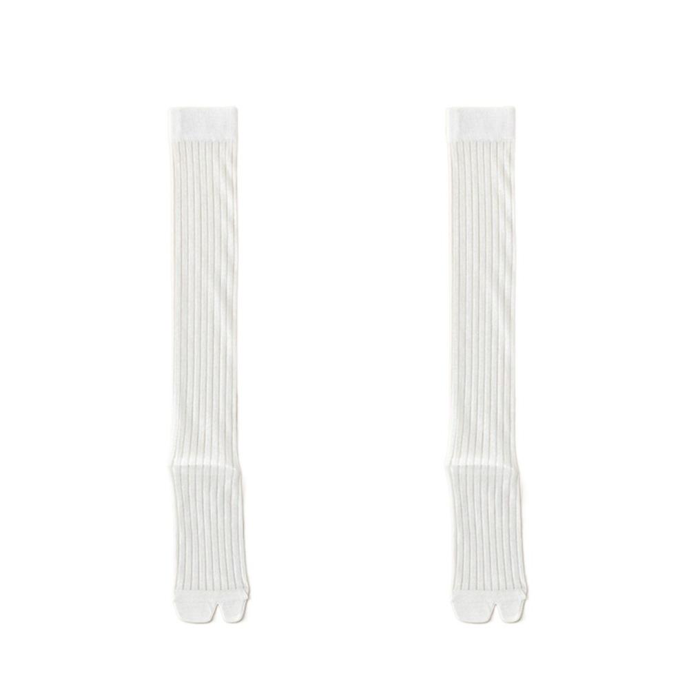 Knee High Two Toe Stockings Thin Mid-tube Stocking Women Breathable JK Calf Long Socks Lolita JK