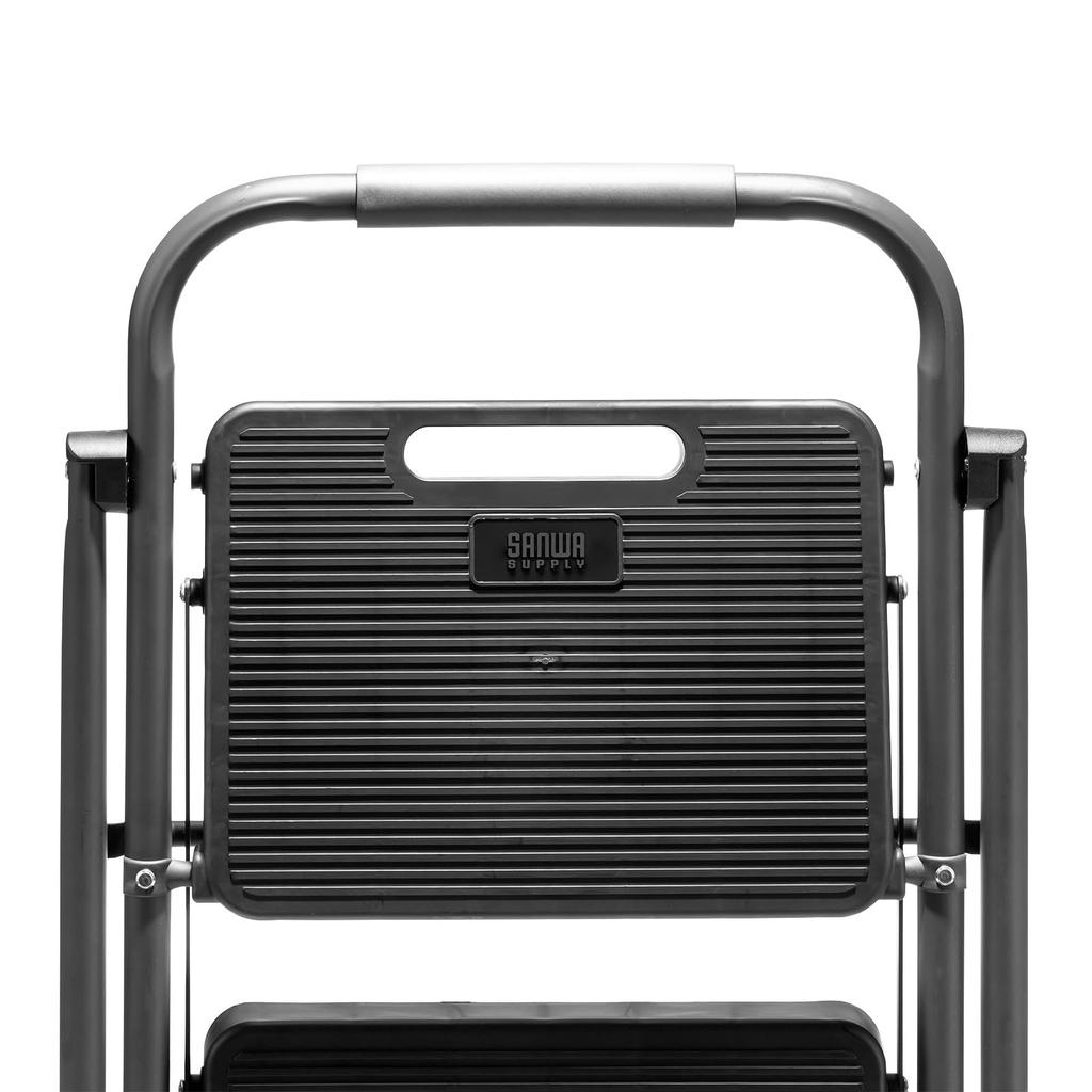 Sanwa Supply Стремянка 3-х уровневая складная Грузоподъемность 150 кг Стальная рама Черная STL-2