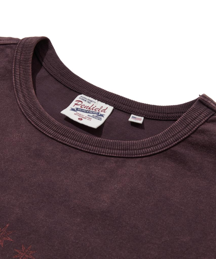PENFIELD 1975 Футболка с принтом Background Фиолетовая_Fs2Kt67U