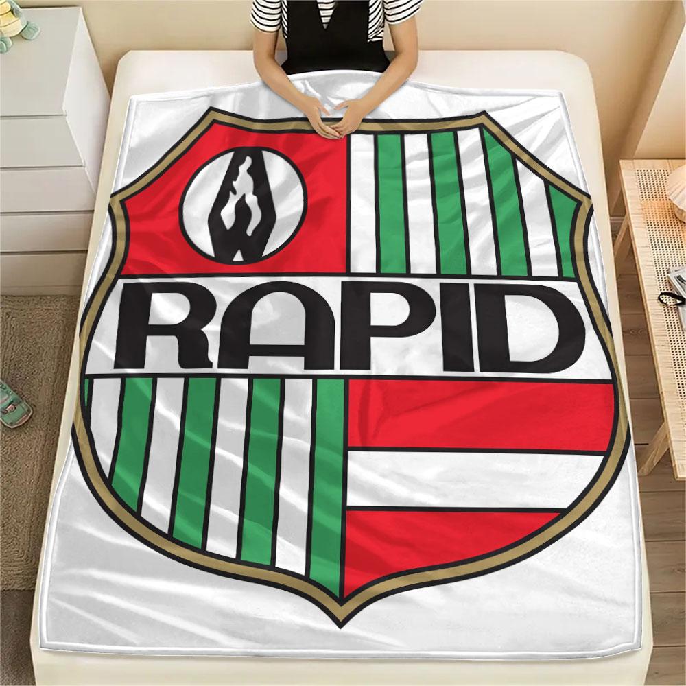 Rapid Vienna logo FlAannel Blanket, High quality Comfortable for All Seasons, Home Decor, Warmth and Comfort
