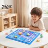Camping Game Mat Fidget Trading Board Mat, Non-Slip Rubber 18" x 16" Portable Accessories with Accept Add Reject Markers for Toys Multi Purpose