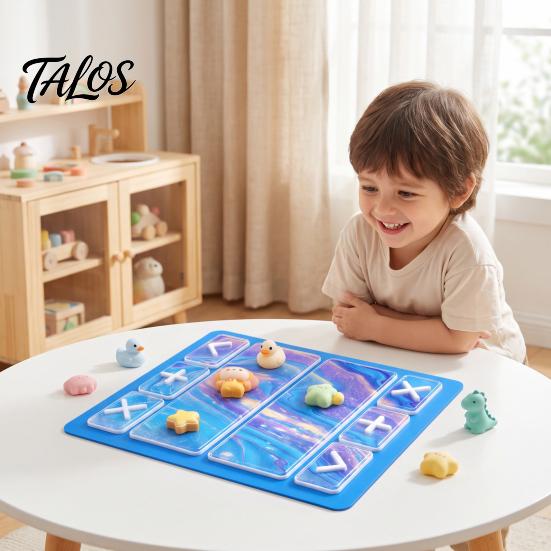 Camping Game Mat Fidget Trading Board Mat, Non-Slip Rubber 18" x 16" Portable Accessories with Accept Add Reject Markers for Toys Multi Purpose