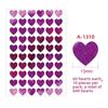 600pcs/10 Sheets Laser Hearts Love Stickers Glitter Adhesive Heart Sticker Labels For Student Planner Scrapbook