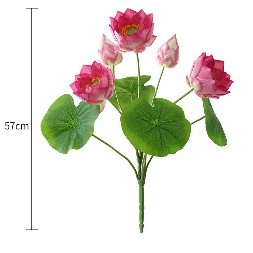 Пластиковый искусственный цветок лотоса Зеленые растения Шелковый цветок лотоса Симуляция Кандирок Аквариум для пруда