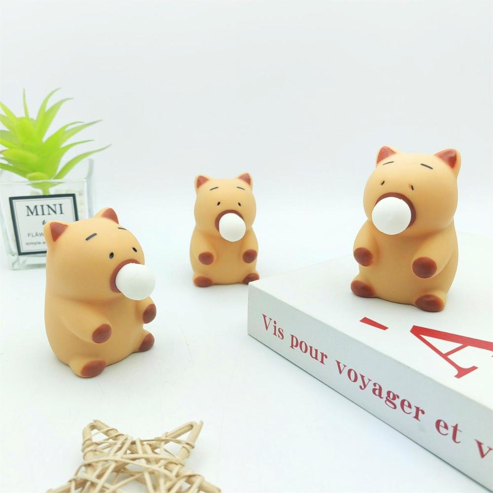 MIni Capybara Squeeze Toy Funny Cute Decompression Doll Release Anxiety Toy Unique Gifts