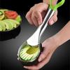 2 In 1 Avocado Slicer Stainless Steel Avocado Cutter Peeler Knife Pitaya Kiwi Slicer Peeler Kitchen Gadget Fruit Vegetable Tools
