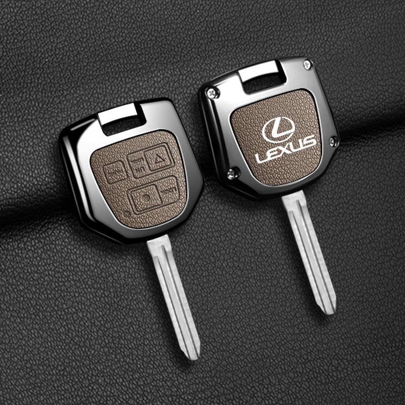 DMTZ1 Leather Car Straight Foldable Key Shell Modification for Lexus Old RX330 IS200 ES300 IS400 Key Cover Modification Accessories