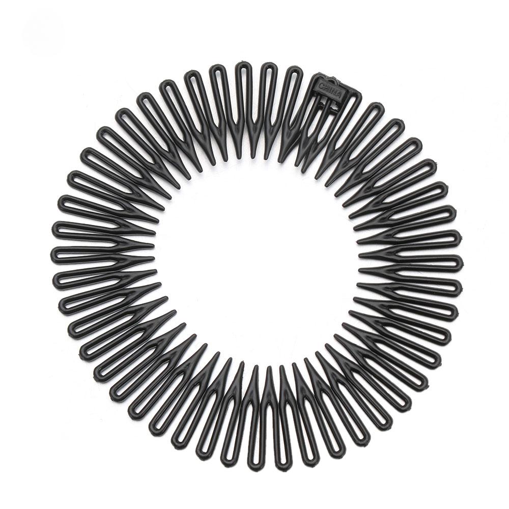 Elastic Hair Band Flexible Plastic Comb Foldable Rhinestone Hair Clip Hair Accessories For Travel Makeup Bath For Swimming