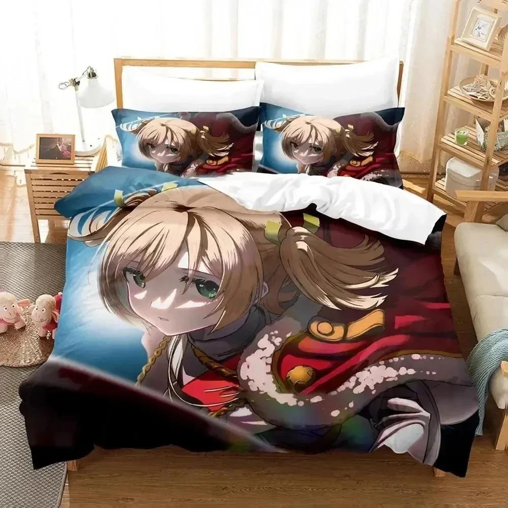 New 3D Print Anime Revue Starlight Comfortable Duvet Quilt Cover Pillowcase Bedding Set Children Bedroom Decoration Home Textile