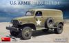 Miniart 1/35 Scale American G7105 4x4 1.5-Ton Panel Van Plastic Model Kit MA35405