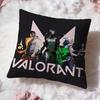 Игровой чехол для подушки v-Valorants Премиум-комфорт Двусторонний чехол для подушки - Дизайн «Два в одном» для любой комнаты и салона автомобиля