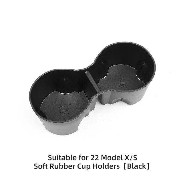For Tesla Model 3 Y X S Water Cup Holder Center Accessories 2022 Water Proof Car Coasters Water Cup Holder Silicone Skid Proof