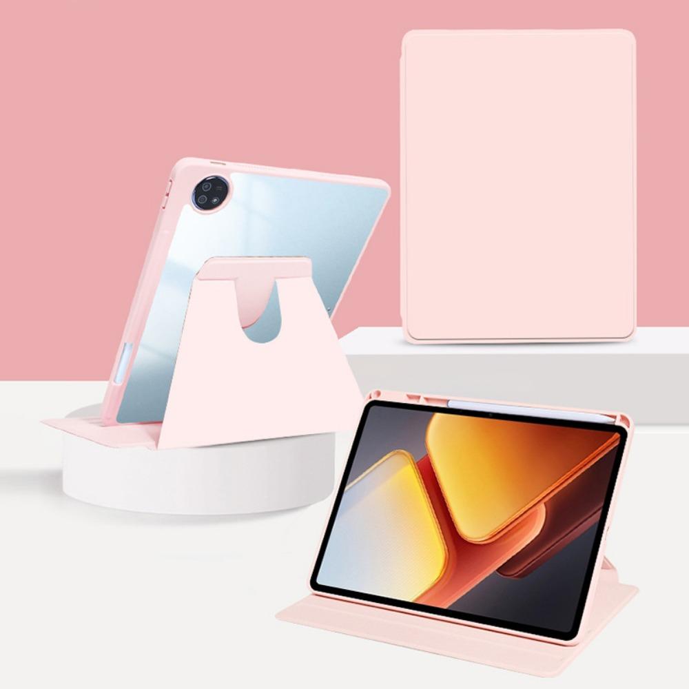 Для чехла ViVoPad SE Вращающийся на 360 градусов Кожаный чехол-подставка для Pad5Pro Air Акриловый в стиле книжки 12,13 дюйма