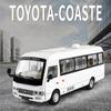 1/24 Toyota Coaster Средний Бизнес Автобус Литой Сплав Модель Машины Моделирование Бутик Книжный Шкаф Украшения Модный Орнамент Подарок Мальчик