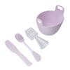 Facial Mask Mixing Bowl Soft Reusable Silicone Face Mud Mask Mixing Bowl with Spoon for Beauty Salon