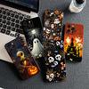 Halloween Little Ghost With Pumpkin Cover for Samsung Galaxy S25 S24 S23 Fe Ultra Plus S7 Edge A05 A06 A16 A55 A15 A35 Case